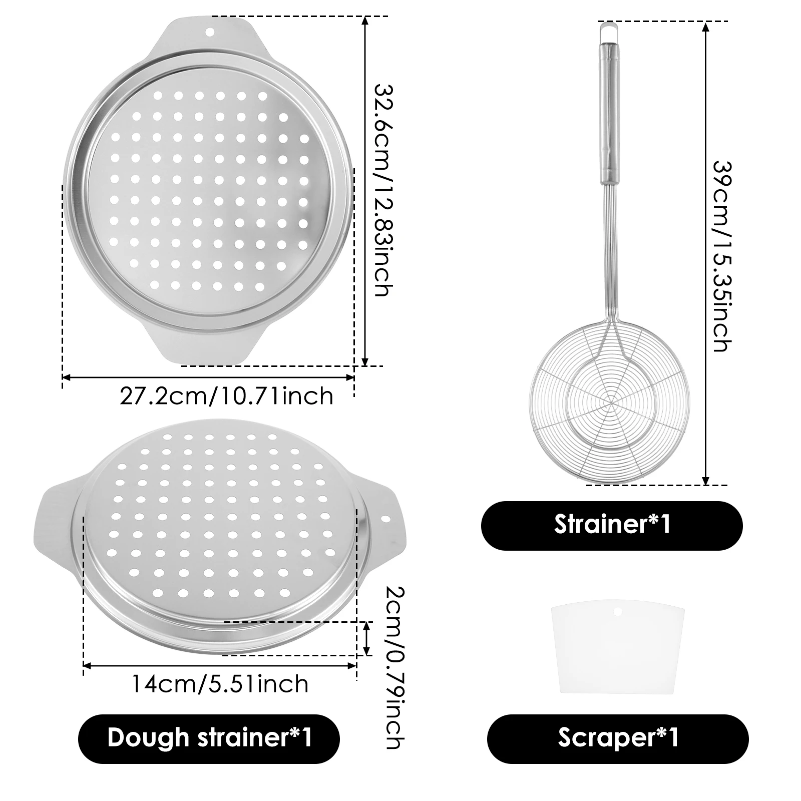 Stainless Steel Spaetzle Maker Lid with Scraper Practical Spider Strainer Skimmer Spoon German Spaetzle Maker Easy to Use