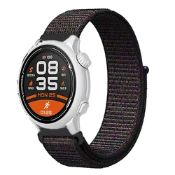 Nylon Loop Sport Watchband Strap - 20mm/22mm Adjustable Wrist Bracelet Correa - 20mm COROS PACE 2 (Black)