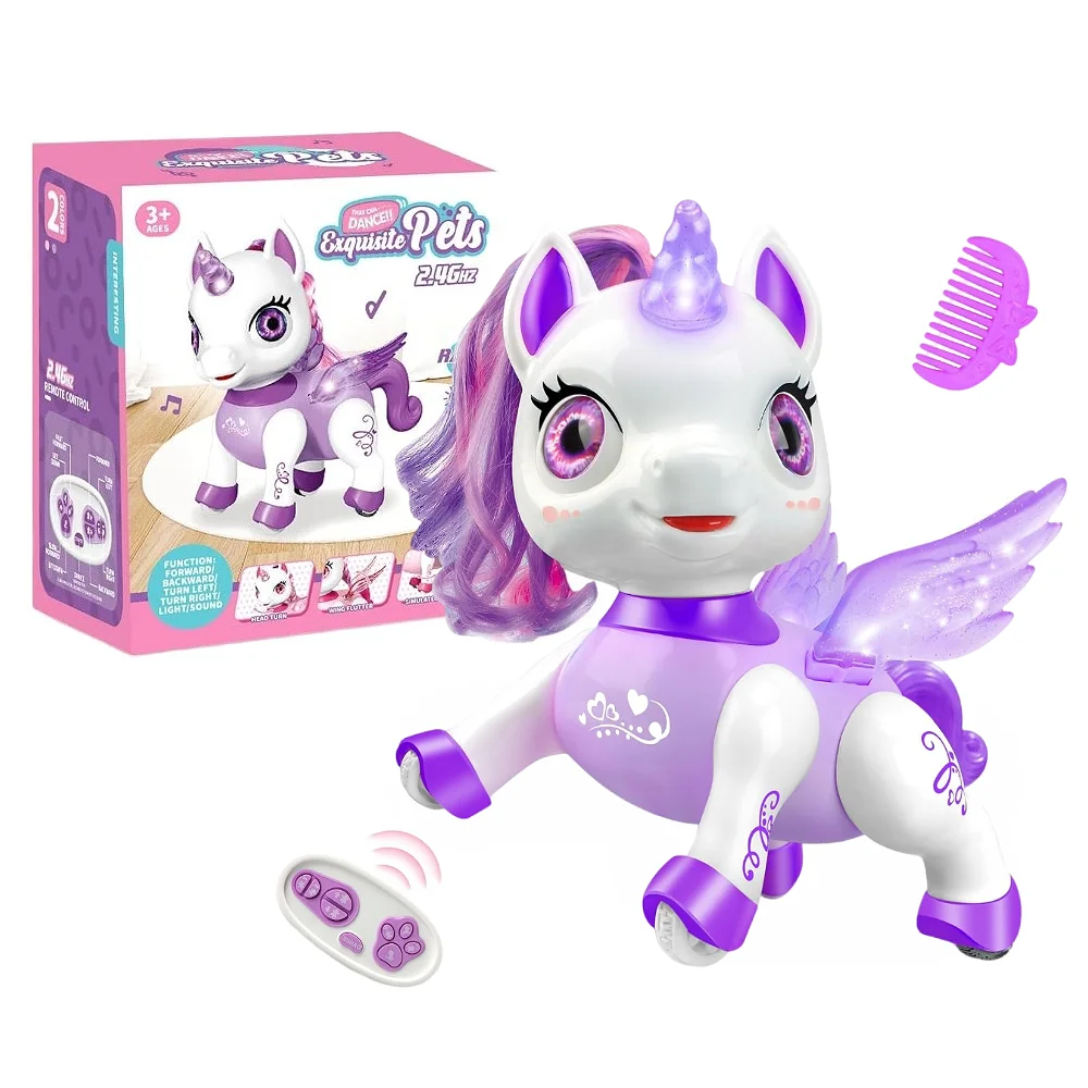 Unicorn Toys for Girls Remote Control Robot Toys Dancing Pets Robot Toys for Kids Toddler Perfect Birthday Christmas Gifts remote control pet toys