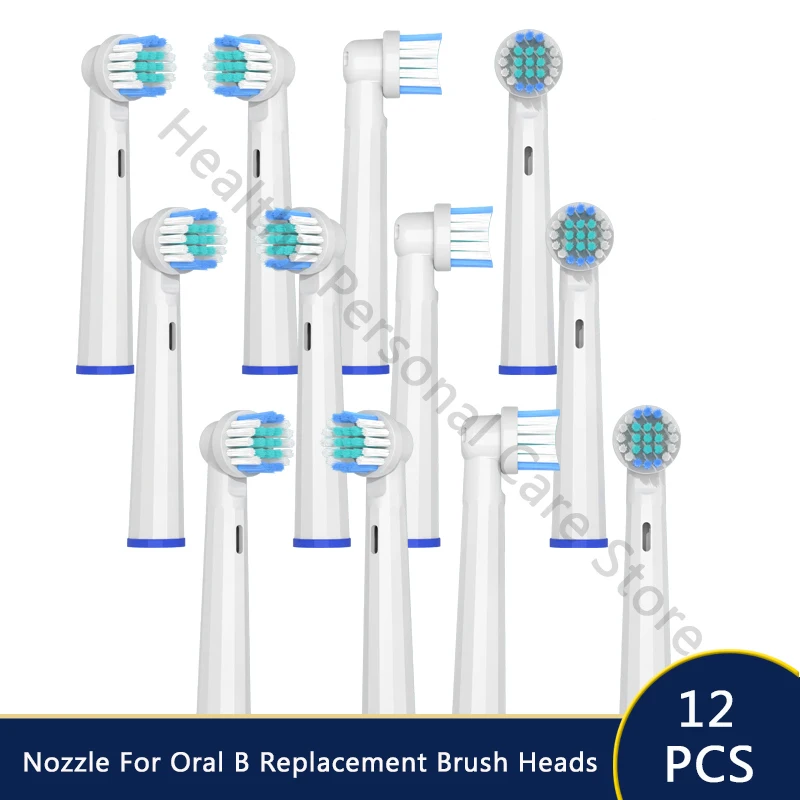 Per Testine Di Ricambio Oral B Electric Advance Pro Health Triumph 3D Excel Vitality Spazzolino Da Denti Ugello Per Vuoto Pulito 12 Pezzi