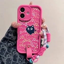 Lucky Star Wrist Chain Lanyard Case - Galaxy A21s (RosePK - JSS018)