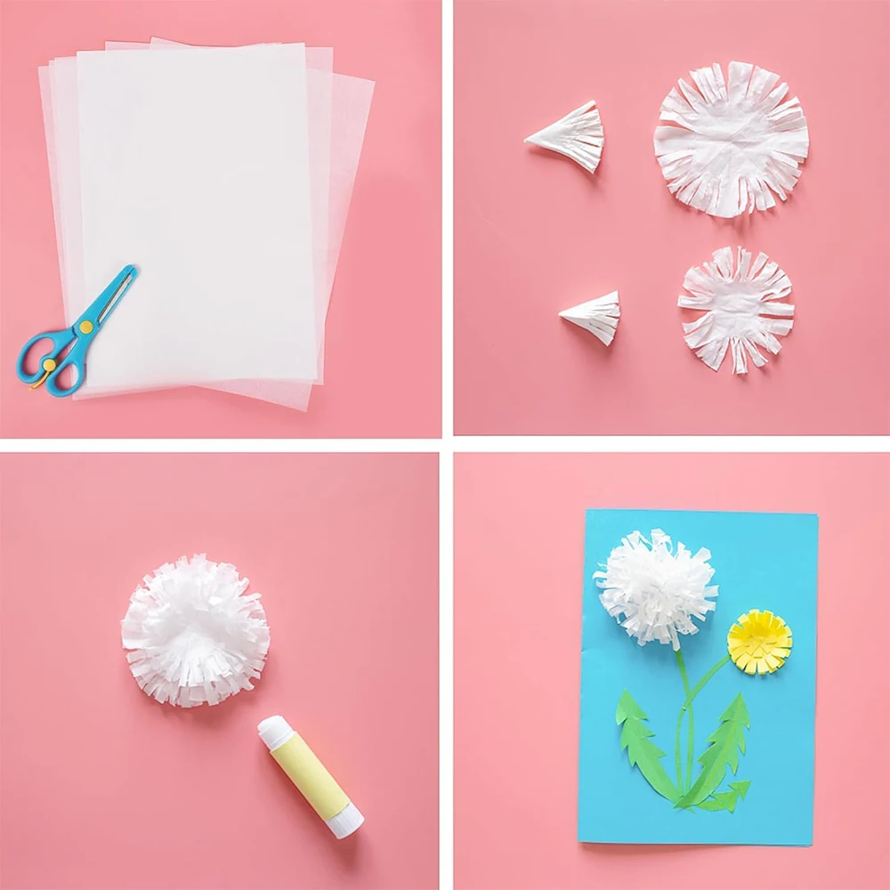 100 Sheets/Pack A4/A5 Liner Tissue Paper For Clothing Shirt Shoes DIY Handmade Translucent Wine Wrapping Papers Gift Packaging