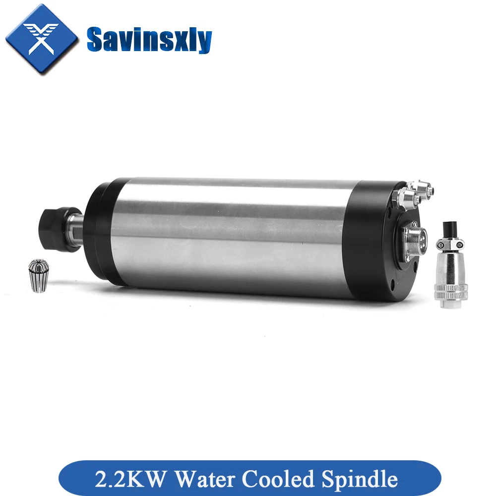 

2.2KW Water Cooled Spindle Motor CNC 110V 220V 2200W 80mm ER20 water-cooled spindle Engraving Milling Machine.