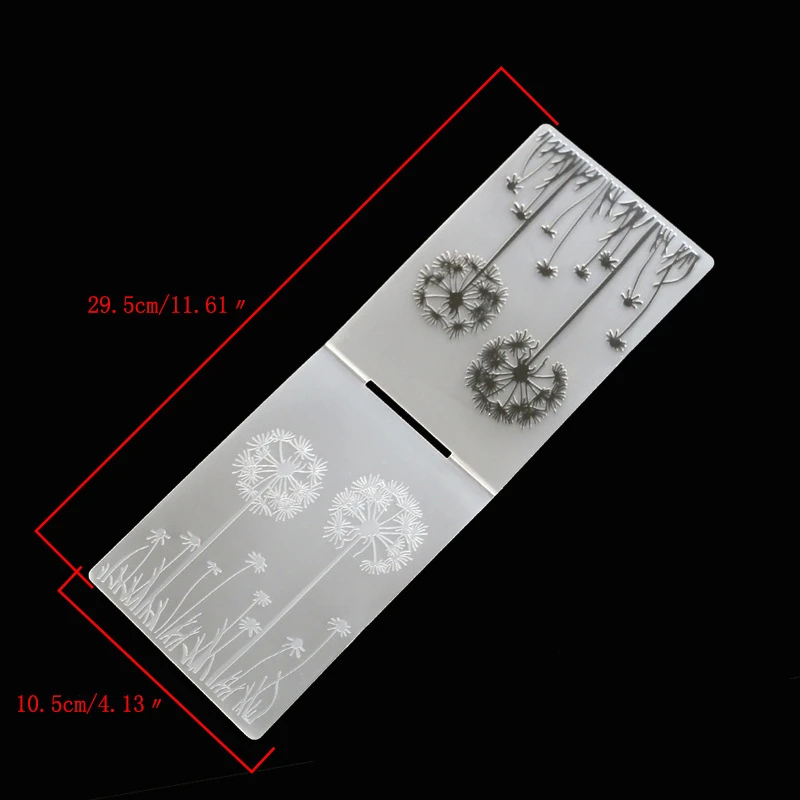 Plastic Embossing Folder 12 Styles 3D Embossing Folder Transparent Embossing Plastic Plates Design For DIY Paper Cutting Dies Scrapbooking 10.5x14.5cm