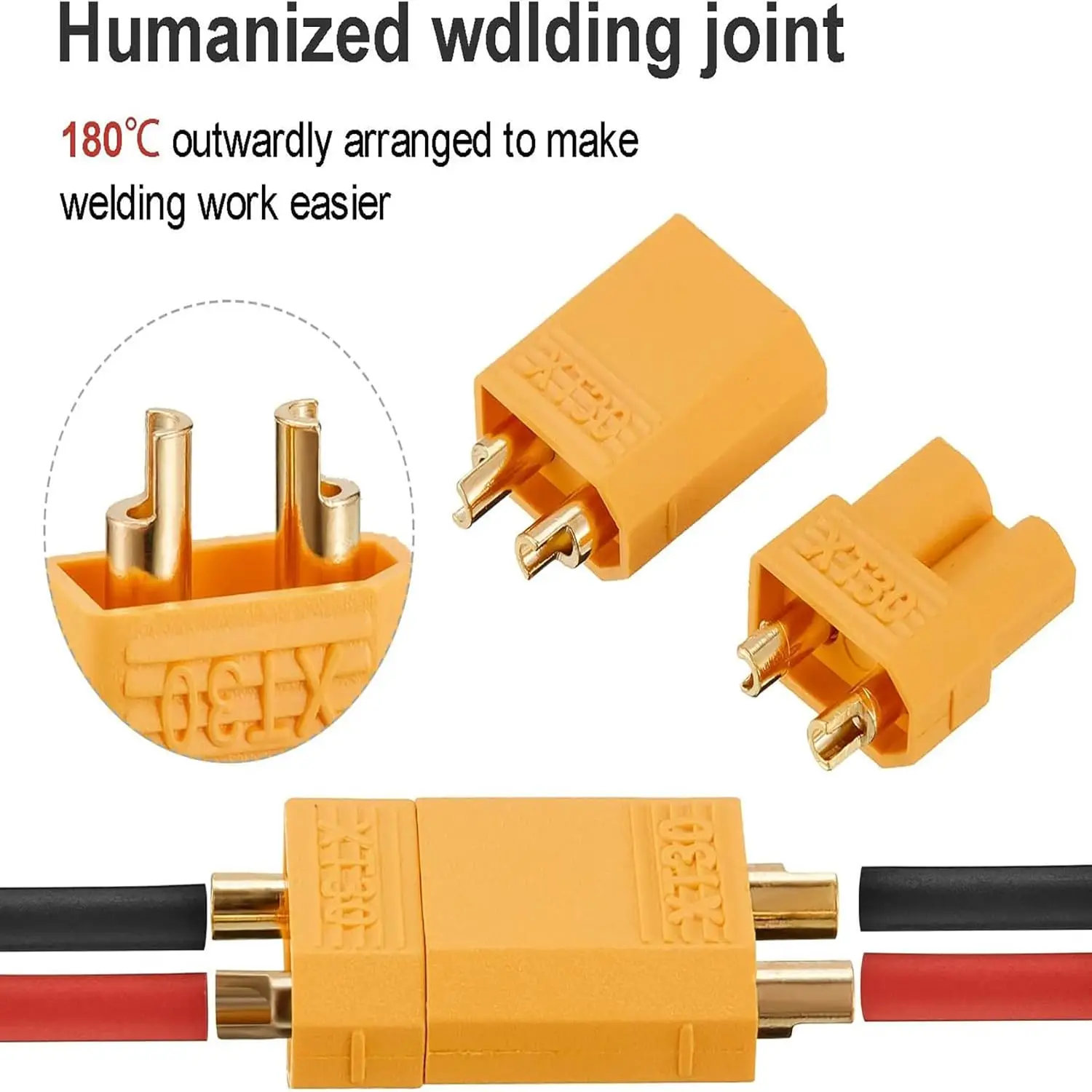 10PCS/5PAIRS XT90 XT-90 XT60 XT-60 XT30 XT-30 XT60H T Plug Male Female Bullet Connectors Plugs For RC Lipo Battery Quadcopter – Image 4