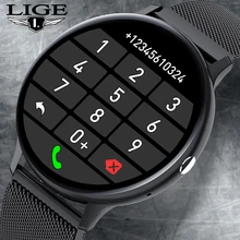 

2021 Bluetooth Answer Call Smart Watch Men Full Touch Dial Call Fitness Tracker IP67 Waterproof 4G ROM Smartwatch for women