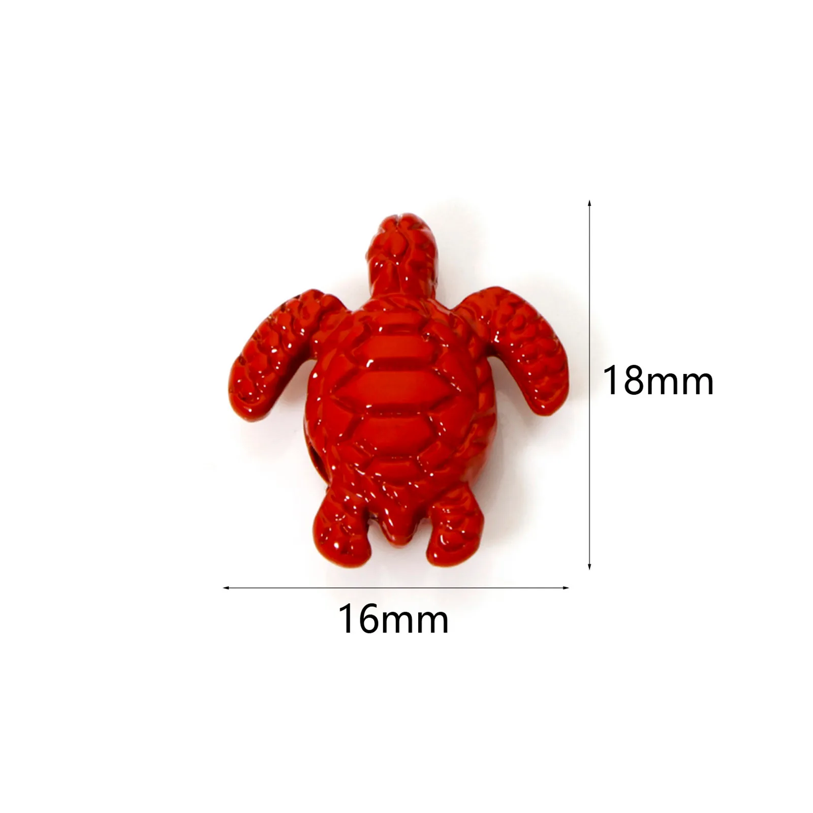 10 Stück Zinklegierung Ozean Schmuck Spacer Charms Rote Muschel Seepferdchen Muschel Emaille Anhänger für DIY Halskette Schmuckherstellung – Detail 9