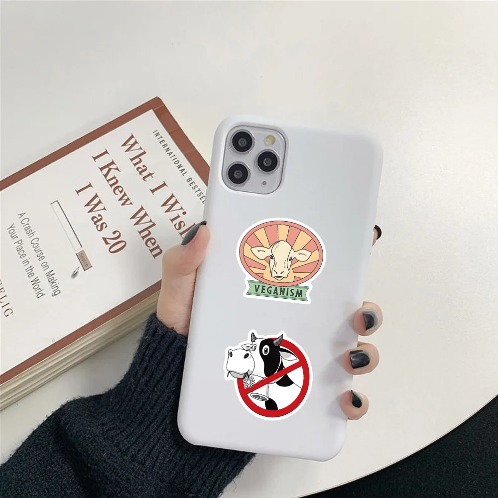 Cartoon Vegetable Avocado Vegetarian Sticker Graffiti Decoration 10/30/50/100PCS Phone Case Water Cup Laptop Waterproof Decal Cartoon Stickers Decorative Stickers Graffiti Stickers