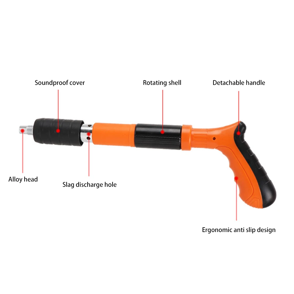 Mini Handheld Powerful Nailing Machine Set Multipurpose 4 Levels Power Control Low Noise Manual Nailer Tool Kit for Woodworking 4