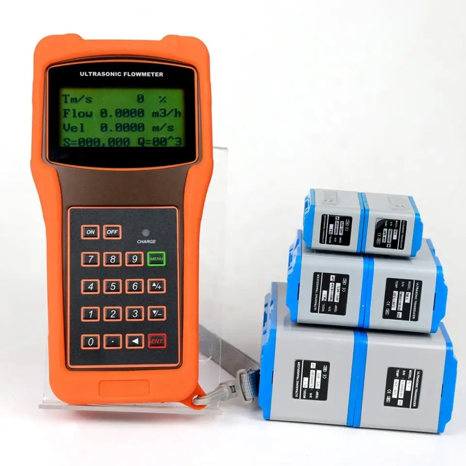 TUF-2000H Digital Ultrasonic Flowmeter TS-2 TM-1 TL-1 Transducer Optional Measuring Range DN15-6000mm Alcohol Oil Sewage IP68