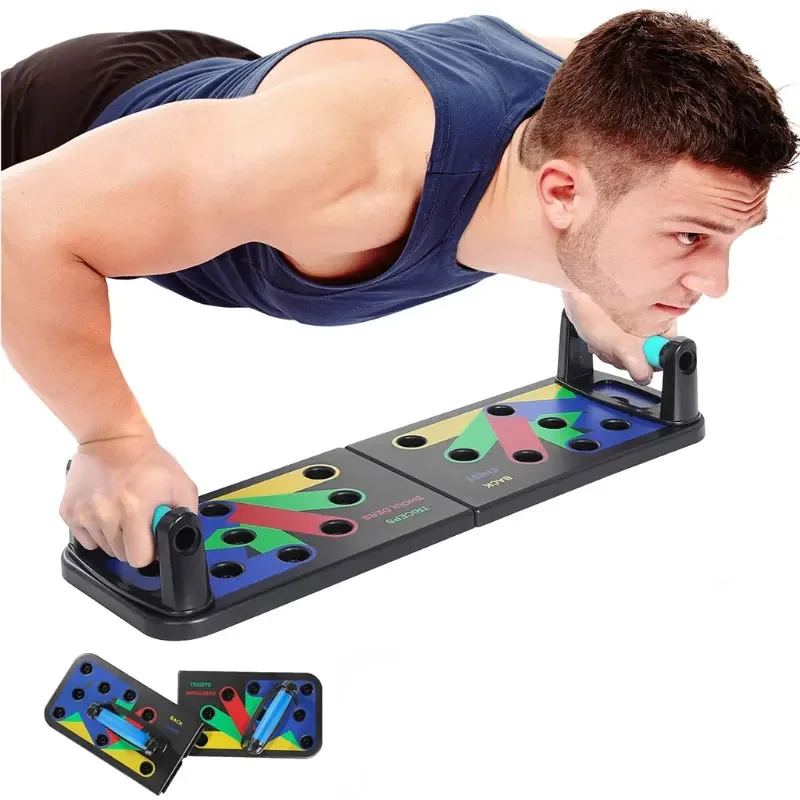 

Push Up Rack Board Men Women Comprehensive Fitness Exercise Push-up Stands Body Building Training System Sport Home Gym 9 in 1