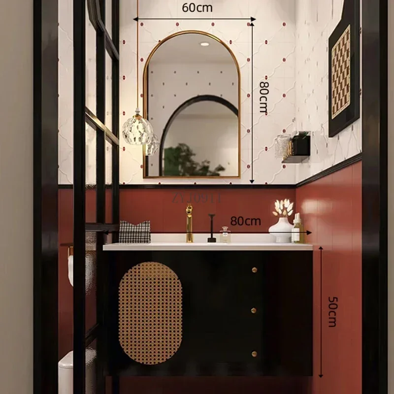 Narrow Furniture Closed Storage Toilet Cabinet Bathroom Sink Base Kitchen Sink Multifunction Home Maquillaje Pommeaux De Douche