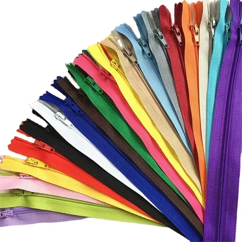 Nylon Zipper 10pcs 3 Inch-24 inch (7.5cm-60cm) for Tailor Sewing Crafts 20 Colors