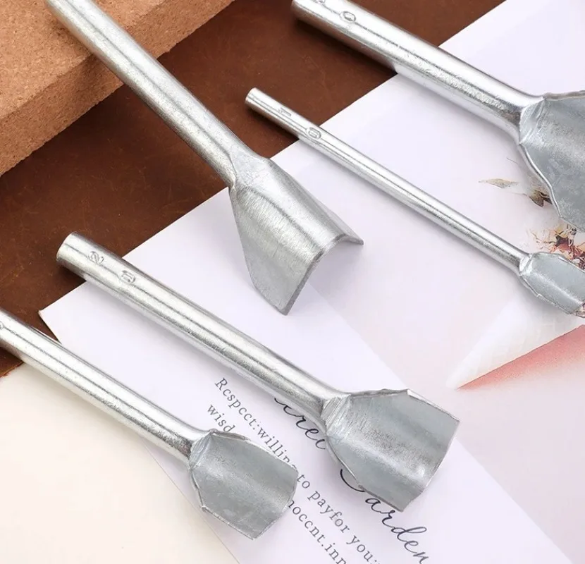 Steel V Shape Leather Craft Punch Tool for Belt Strap Bags