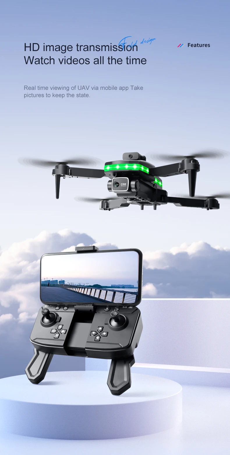 Hermoso Mini Dron Con Cámara Hd S160 De Larga Duración