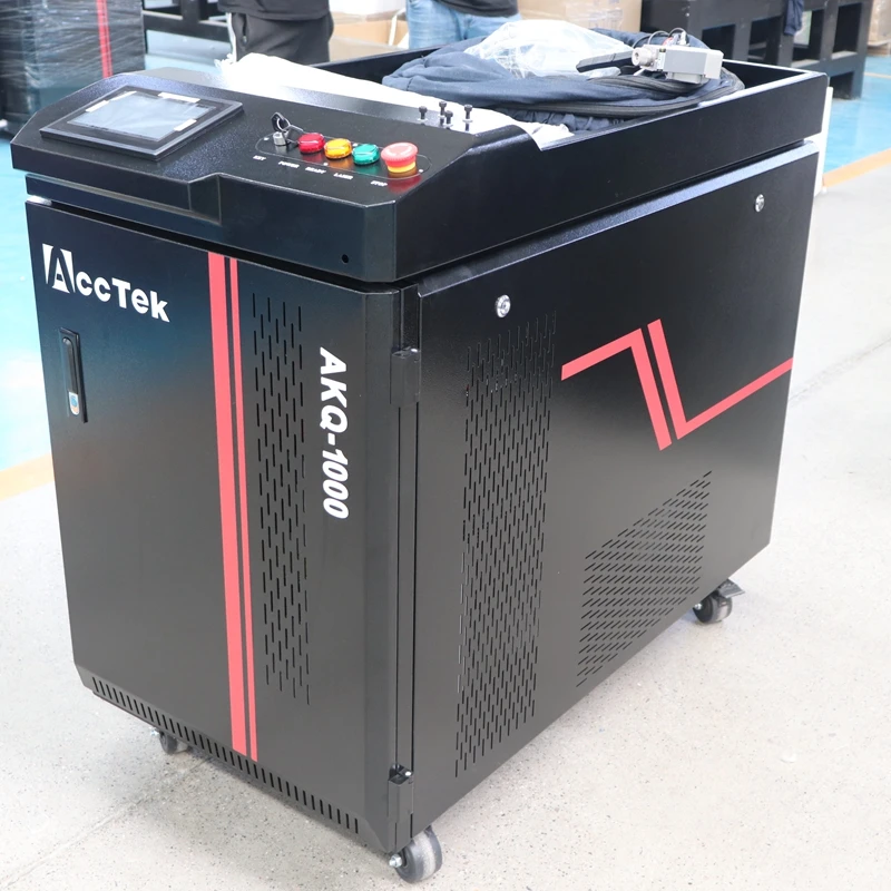 Portable Fiber Laser Cleaner Rust Removal Laser Cleaning Machine for Metal AccTek AKQ-1000 5