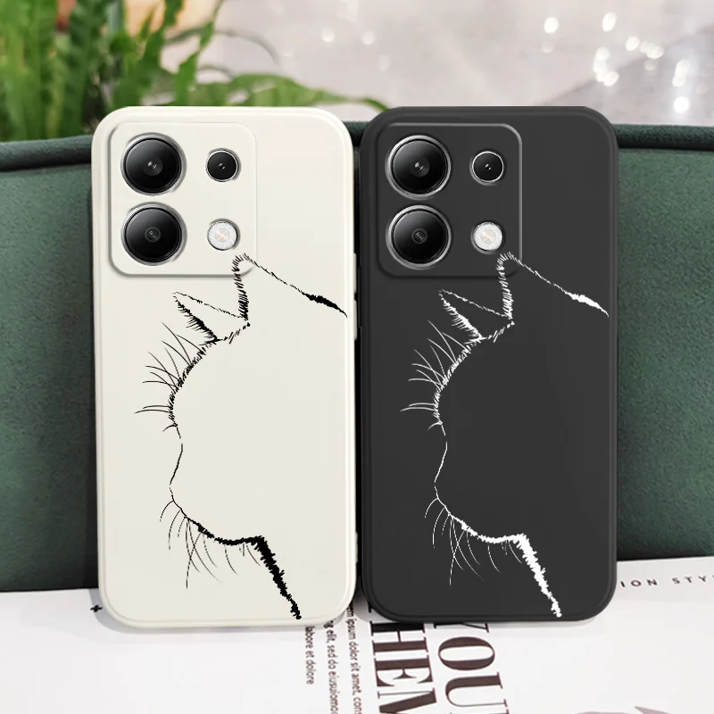 Charming Cat Liquid Silicone Phone Case