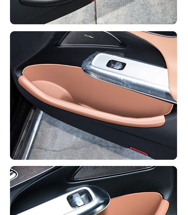 E-Class 260L 300L 2024-2025 Car Door Side Storage Box Front/Rear Side TPE Door S