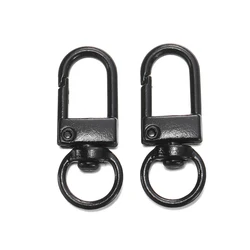 Colorful Alloy Snap Lobster Clasp Hooks for DIY Crafts - 10 - Pack Wholesale Set (Black)