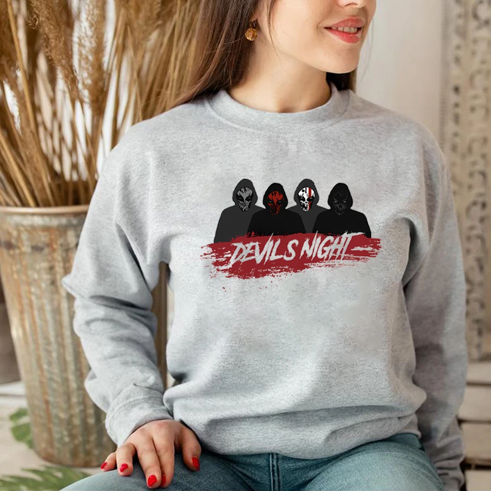 thumbnail image 1 of Sudadera con capucha de la serie Devil's Night de Kai Mori, sudadera retro de Penélope Douglas, artículos de libros, sudaderas unisex de Will Grayson y los Cuatro Jinetes, 1 of 5
