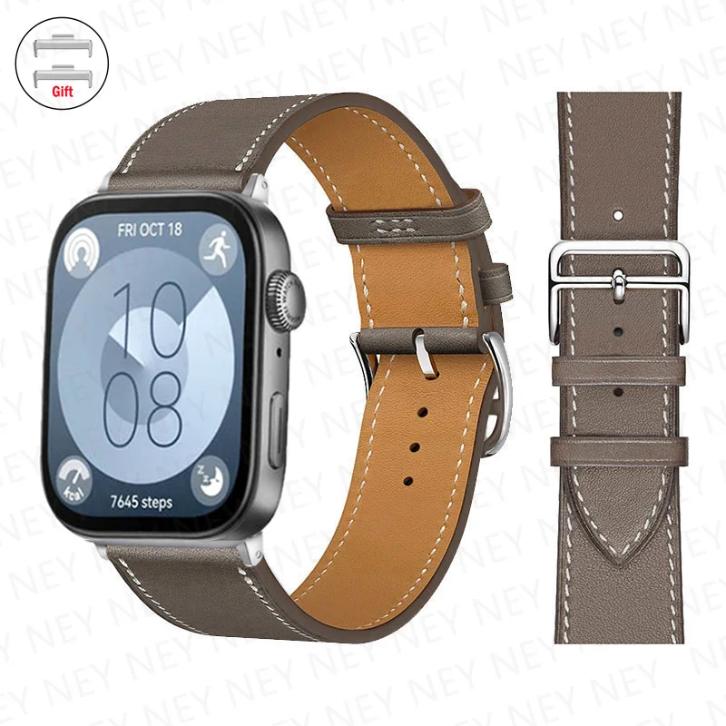 Premium Leather Watch Band - Elegant Retro Bracelet Replacement Strap