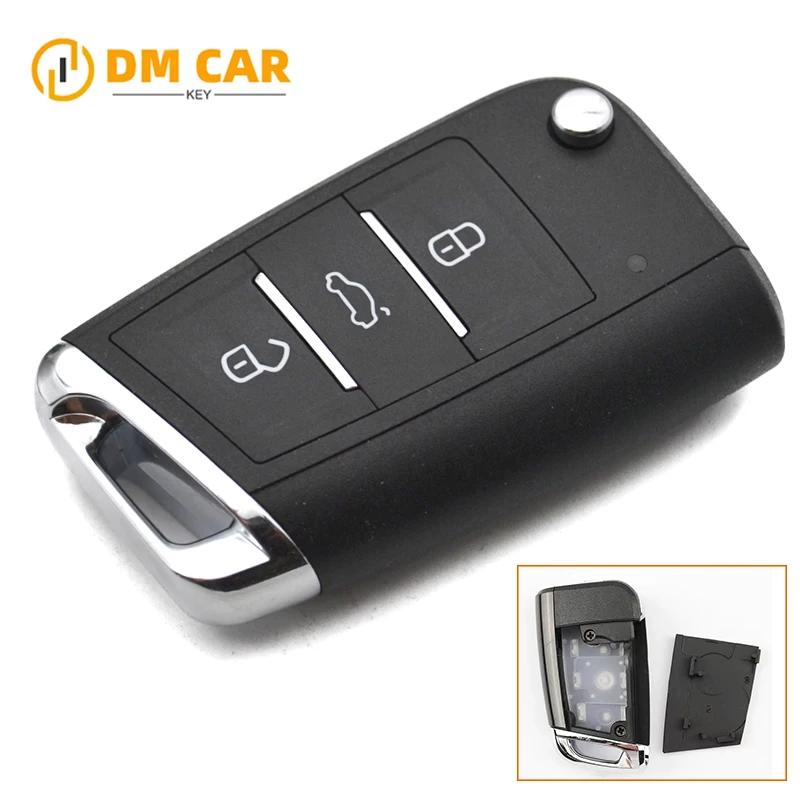 Car key shell case without key blade for KEYDIY A15 NA15 ZA15 flip remote replacement blank cover 3buttons