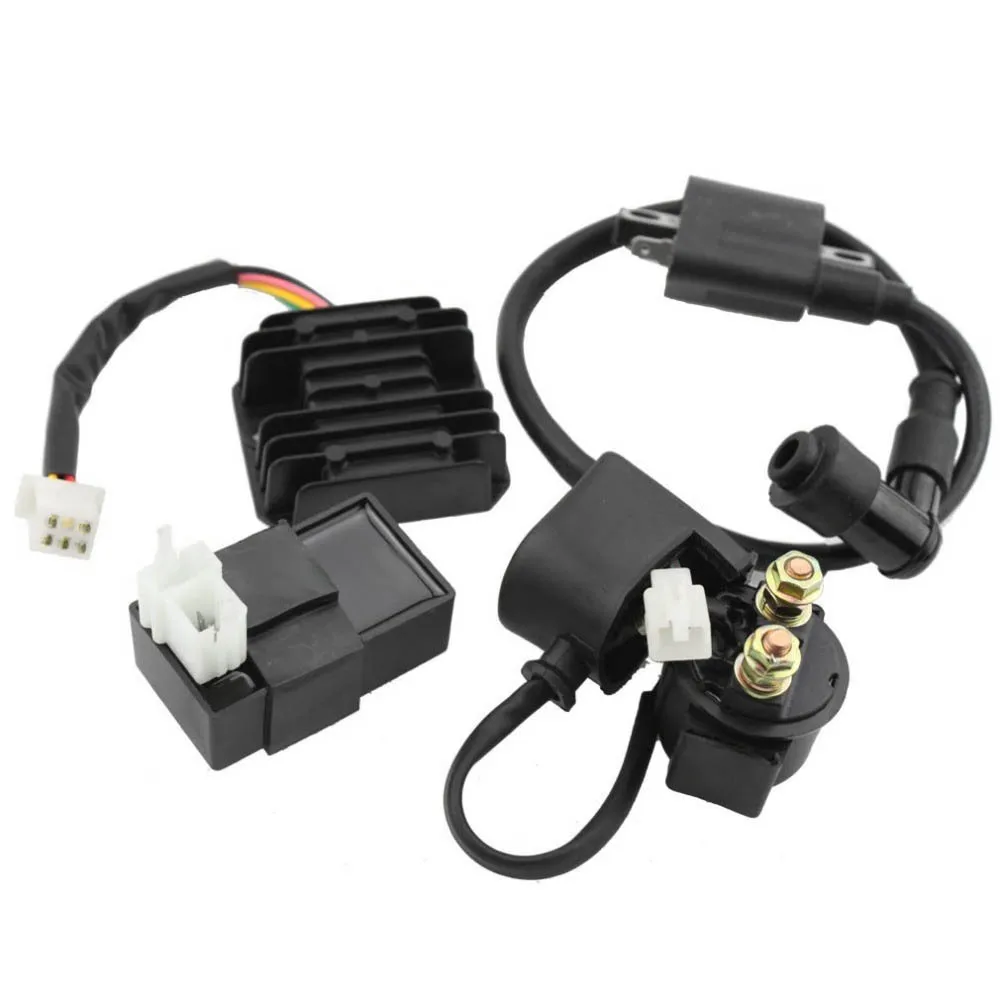 

4Pcs High-Voltage Ignition Coil Ballast Relay Kit For Atv 150Cc 200Cc
