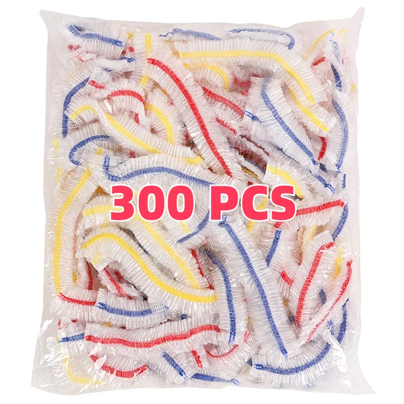 Plastic Disposable Food Cover Colorful Elastic Wrap Food Covers Fresh-keeping Lid Plate Kitchen Nylon Packaging Bags Storage Bag