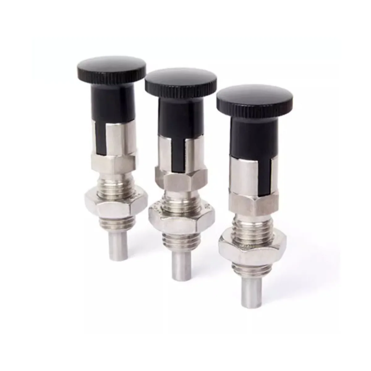 Stainless Steel Self-Locking Knob Plunger Fine Tooth All Metal Indexing Pin M5M6M8M10M12M16
