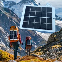 Dispositif portatif de chargement mobile extérieur de téléphone mobile d'usb de 5V3W, panneau photovoltaïque flexible solaire 4