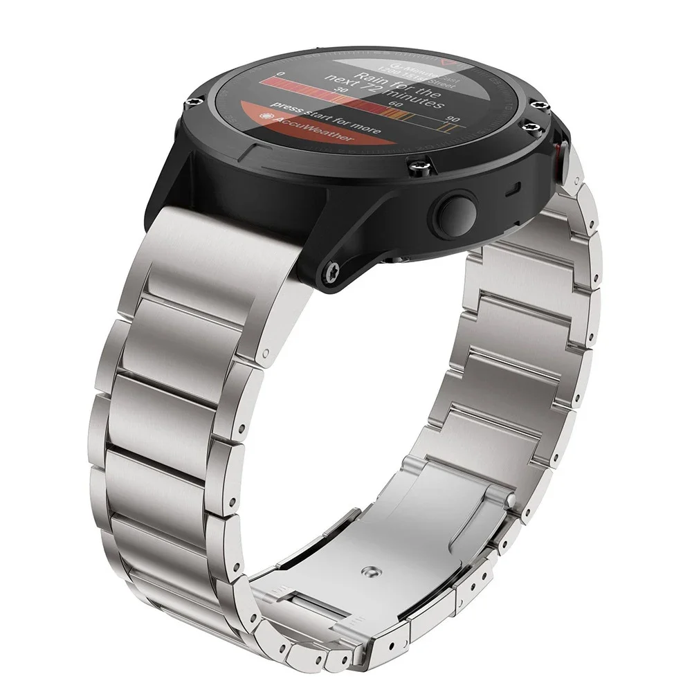 Quick Fit Titanium Watch Strap - Metal Release Bracelet
