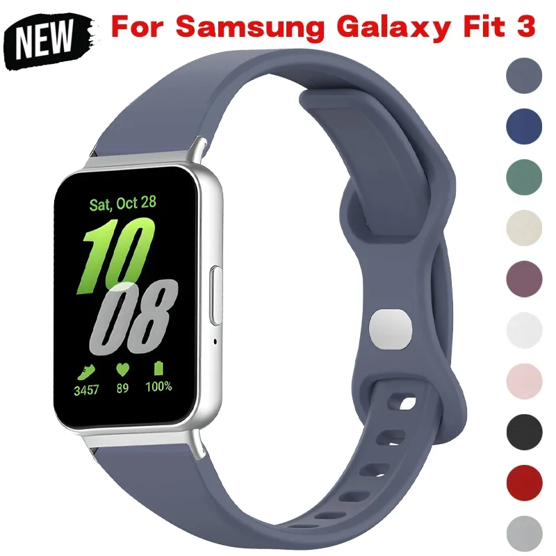

Ремешок силиконовый для Samsung Galaxy Fit, сменный Браслет для Galaxy Fit3, спортивные аксессуары