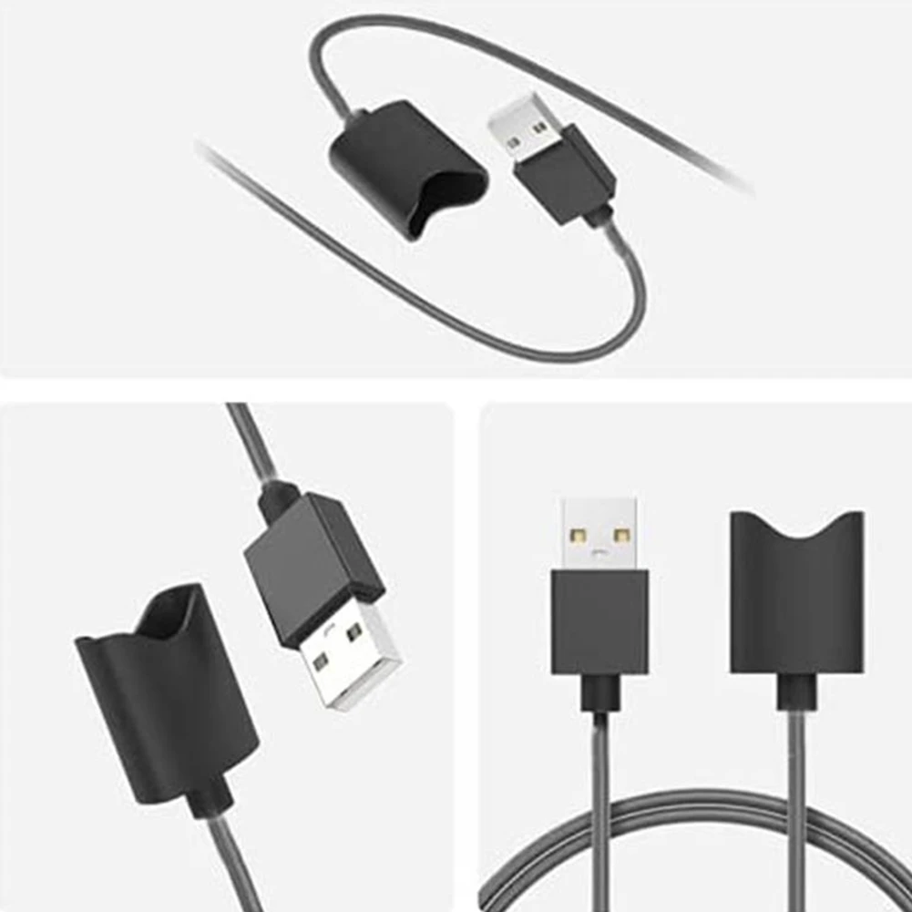 USB Interface Charging Cable for Vuse Alto Magnetic Charger Cord Universal Design 45cm (Black USB-A) 4