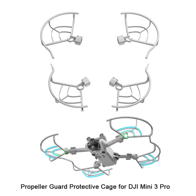 For Dji Mini 3 Pro Drone Bumper Prop Protector Propeller Cover Protective Ring Cage Quick Release Propeller Guard Accessory