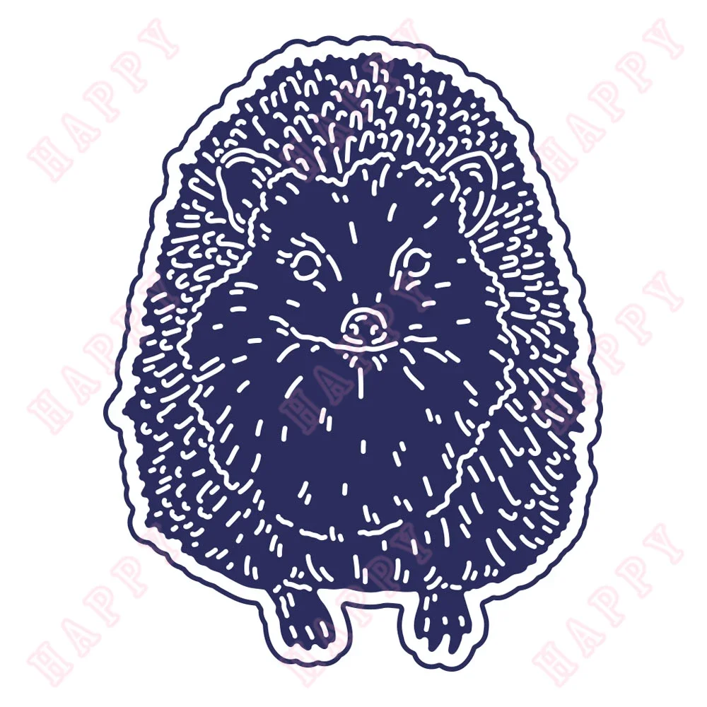 

Happy Hedgehog Die Set Metal Cutting Dies 2023Arrival Mold Decoration For DIY Scrapbook Paper Craft Knife Mould Hot Photo album