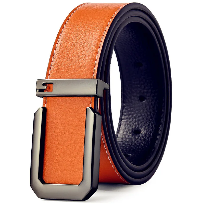 Sleek Unisex Fashion Belt with Silver Buckle – Premium Quality for Casual and Professional Wear