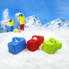 2 Pcs Brick Model Snow Maker Playing with Sand Toy Children Winter Toys Plastic Outdoor Making Mold 3