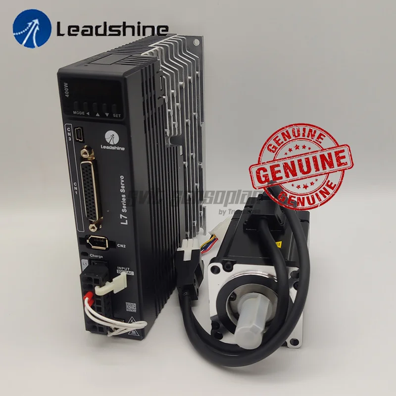 Leadshine 400W L7-400 AC Servo Motor Drive and Leadshine AC Servo Motor ACM6004M2H-63-D-SS with Full Cables 100% Genuine
