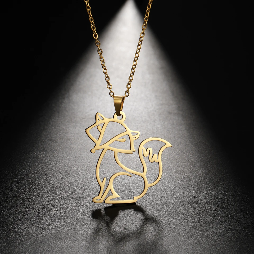 DALANE Collana Con Ciondolo Lumaca In Acciaio Inossidabile – Placcata Oro 18K, Ipoallergenica, Catena 50 Cm, Regalo Donna
