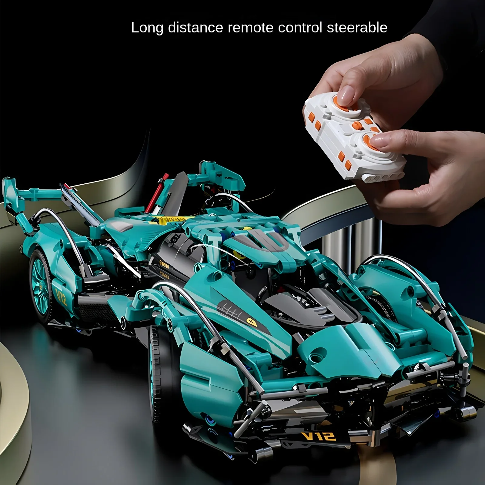 Blue V12 Block Roadster RC Tech Racing 1:14DIY Roadster building