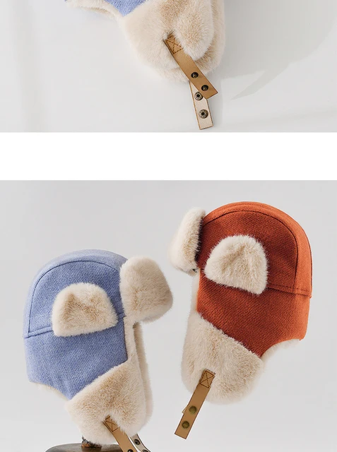 Ugg Hats Wholesale HT4313 Thick Warm Russian Fur Hat Men