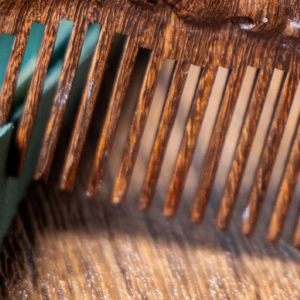 Portable Rabbit Sandalwood Comb Anti Static Nose Massage Wood Comb Relieve Stress Head Blood Circulation Wooden Comb Gift