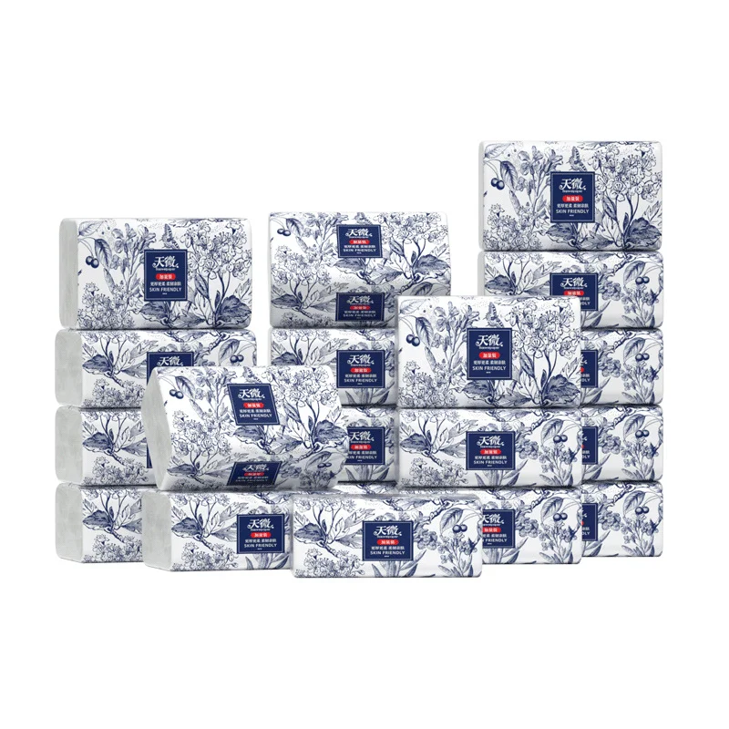 24 packs of drawer paper 5 layer thickened paper towels skin-friendly soft tissue napkins napkins household toilet