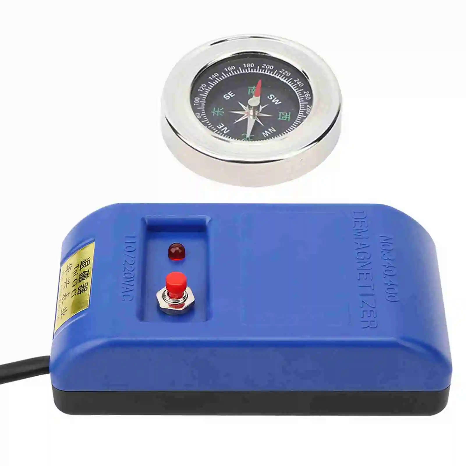 Portable Watch Repair Demagnetizer and Compass Tool Kit for Effective Demagnetization of Moving Parts