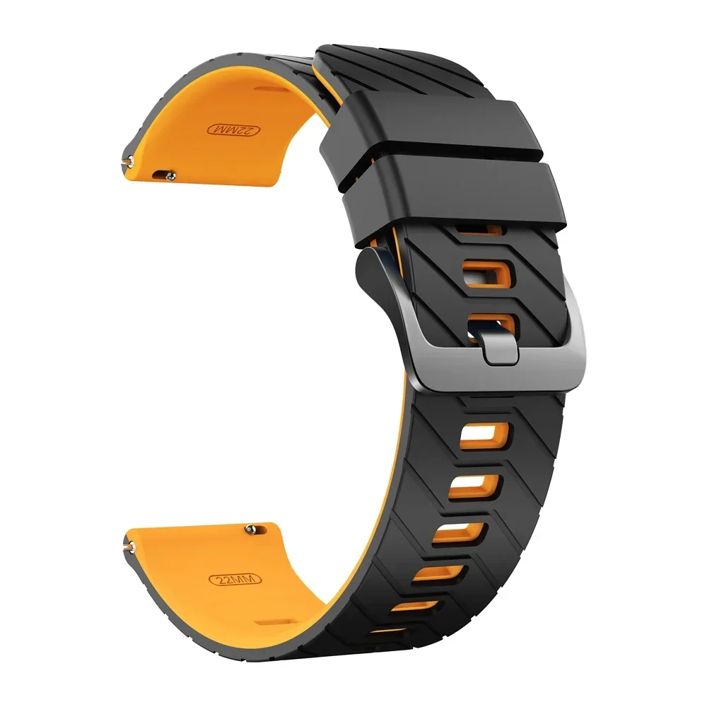 22mm Silicone Breathable Sports Watch Strap