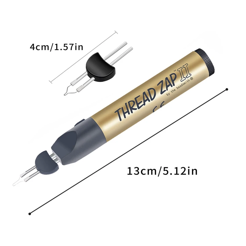 Thread Burner, Battery Operated Thread Burner Cordless Pen Wax Carving Pen Shaping/Thread Burning Tool With 5 Tips
