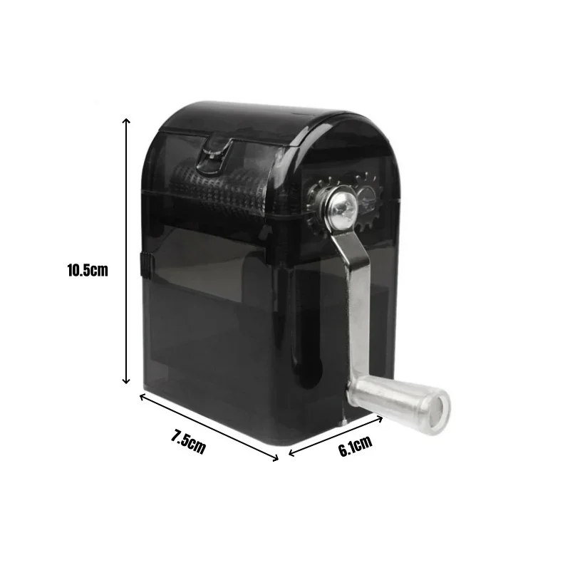 Dry herb Grinder Grass Cutter with Tobacco Storage Box Muller Shredder Smoking Accessories Hand Shake Crank Crusher