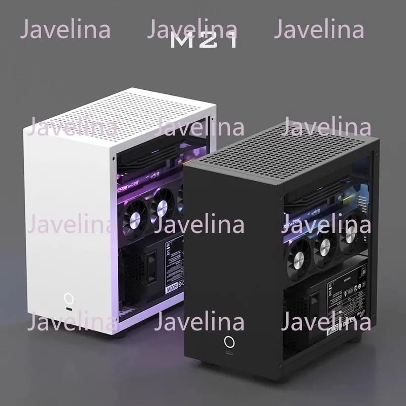 M21 M31 ITX Mini Portable Small Case, 120 Water Cooled 1U Power