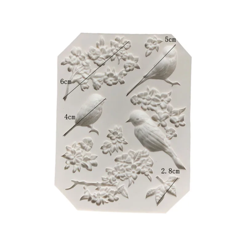 Stampo In Silicone Per Uccellini 3D Per Torte, Cioccolato, Fondant - Stampo Fai Da Te Per Decorazioni - 2