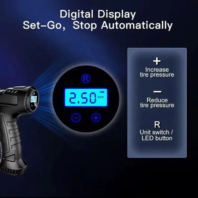 SXLL 150 psi 100W DC12v �ڵ� �ڵ���� ������ �ڵ��� Ÿ�̾� ���� �޴�� ���� �������� �̴� ���� Ÿ�̾� ���÷�����